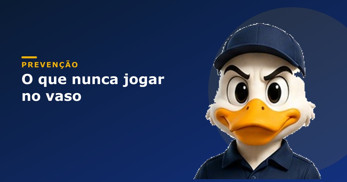 O que nunca jogar no vaso — Capitão Akatijú